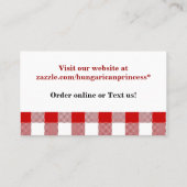 イタリアンなレストラン|のピザビジネス 名刺 (裏面)