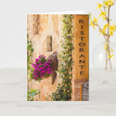 イタリアンなレストラン カード (黄色い花)