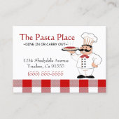 イタリアンなレストラン 名刺 (正面)