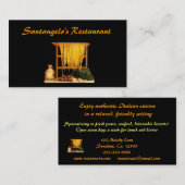 イタリアンなレストラン 名刺 (正面/裏面)