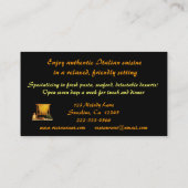 イタリアンなレストラン 名刺 (裏面)