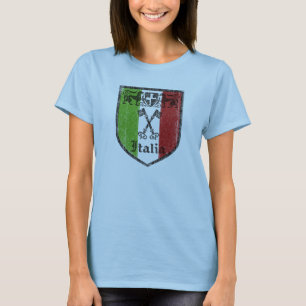 イタリアンな中世頂上レディース上のワイシャツ Tシャツ