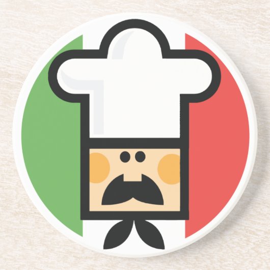 イタリアンな人のコースター コースター (正面)