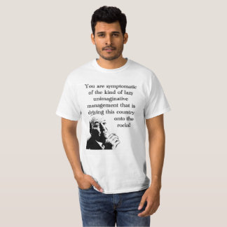 イタリアンな仕事想像力に欠ける管理Tシャツ Tシャツ