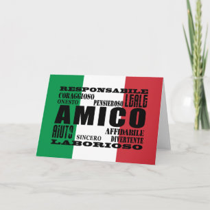 イタリアンな友人: 質 カード