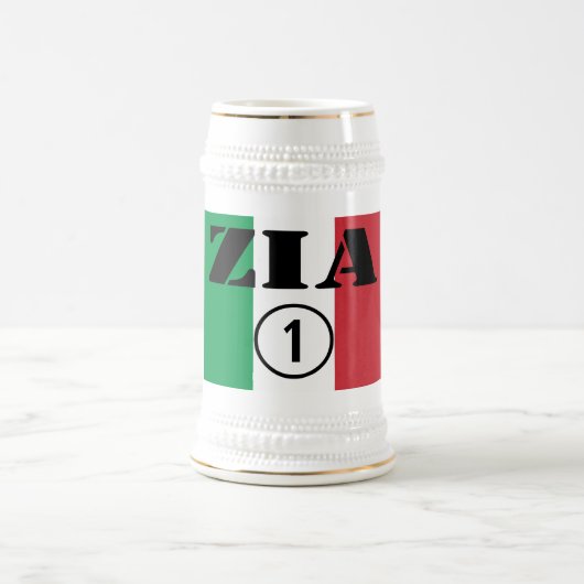 イタリアンな叔母さん: ジアNumero Uno ビールジョッキ (中央)