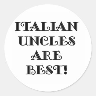 イタリアンな叔父さんは最も最高のです ラウンドシール