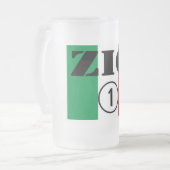 イタリアンな叔父さん: Zio Numero Uno フロストグラスビールジョッキ (正面左)