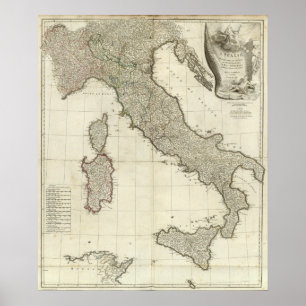 イタリアンな地図 ポスター