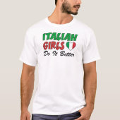 イタリアンな女の子それはよくします Tシャツ (正面)