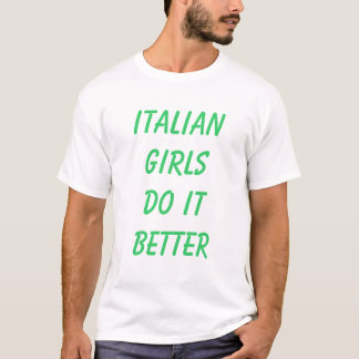イタリアンな女の子それはよくします Tシャツ