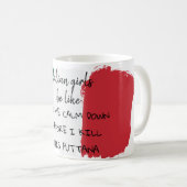 イタリアンな女の子のおもしろいな引用文 コーヒーマグカップ (正面右)