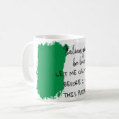 イタリアンな女の子のおもしろいな引用文 コーヒーマグカップ (正面左)