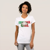 イタリアンな女の子のTシャツ Tシャツ (正面フル)