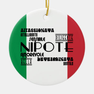 イタリアンな姪及び孫娘: 質 セラミックオーナメント