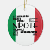 イタリアンな姪及び孫娘: 質 セラミックオーナメント (左)