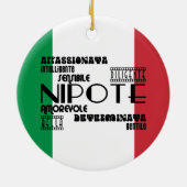 イタリアンな姪及び孫娘: 質 セラミックオーナメント (裏面)