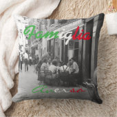 イタリアンな家族の枕- Famigliaのアクセントの枕 クッション (ブランケット)