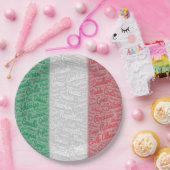 イタリアンな家族会の紙皿 ペーパープレート (パーティー)