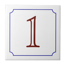 イタリアンな屋家番号 タイル