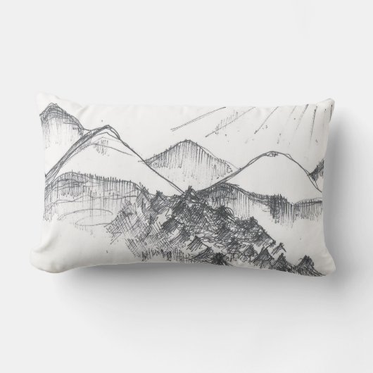 イタリアンな山 ランバークッション (正面)