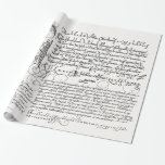 イタリアンな手書きの書道のヴィンテージの芸術 ラッピングペーパー<br><div class="desc">イタリアンな手書きの書道の包装紙</div>
