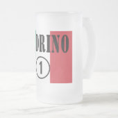 イタリアンな教父: Padrino Numero Uno フロストグラスビールジョッキ (正面右)