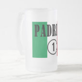 イタリアンな教父: Padrino Numero Uno フロストグラスビールジョッキ (正面左)