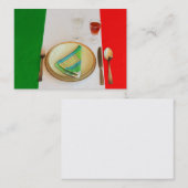 イタリアンな料理の名刺 名刺 (正面/裏面)