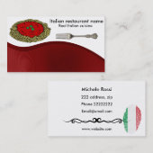 イタリアンな料理 名刺 (正面/裏面)