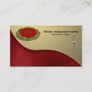 イタリアンな料理 名刺