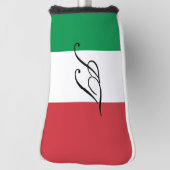 イタリアンな旗のカスタムのイニシャルのゴルフ頭部の運搬人カバー ゴルフヘッドカバー (回転90)