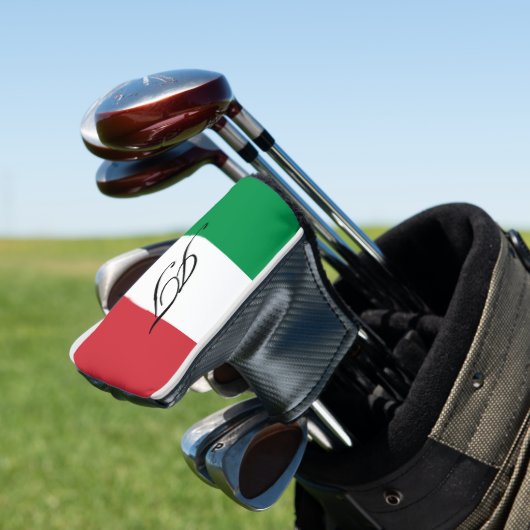 イタリアンな旗のカスタムのイニシャルのゴルフ頭部の運搬人カバー ゴルフヘッドカバー (インサイチュ)