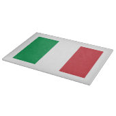 イタリアンな旗のガラスまな板| Tricolore カッティングボード (角)