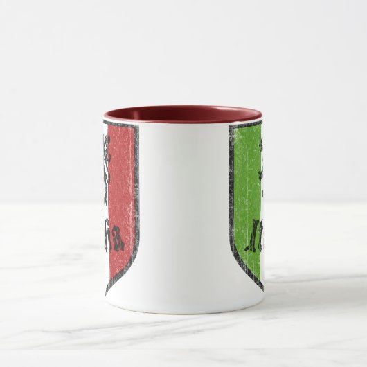 イタリアンな旗のヴィンテージのコーヒー・マグ マグカップ (中央)