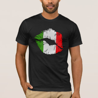 イタリアンな旗の唇 Tシャツ
