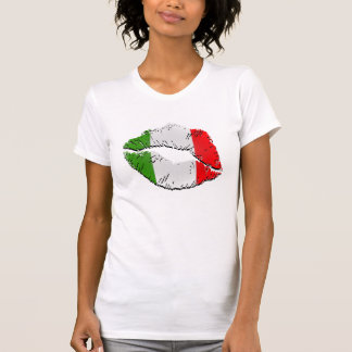 イタリアンな旗の唇 Tシャツ