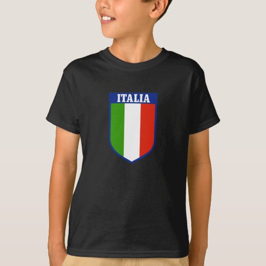 イタリアンな旗の頂上はTシャツをからかいます Tシャツ (正面)
