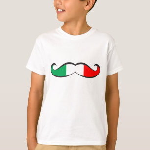 イタリアンな旗の髭 Tシャツ