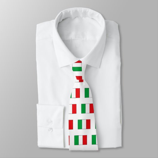 イタリアンな旗のTシャツおよびギフト ネクタイ (タイ)