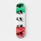 イタリアンな旗上の単語イタリア スケートボード (正面)