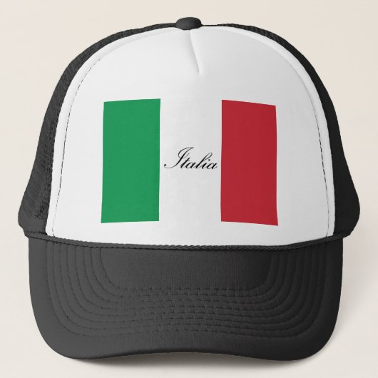 イタリアンな旗-イタリア-イタリアの旗 キャップ (正面)