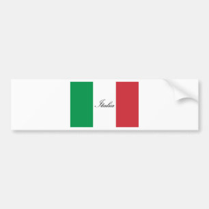 イタリアンな旗-イタリア-イタリアの旗 バンパーステッカー