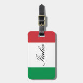 イタリアンな旗-イタリア-イタリアの旗 ラゲッジタグ (正面縦)