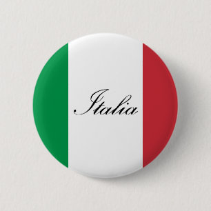 イタリアンな旗-イタリア-イタリアの旗 缶バッジ