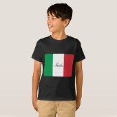 イタリアンな旗-イタリア-イタリアの旗 Tシャツ (正面フル)