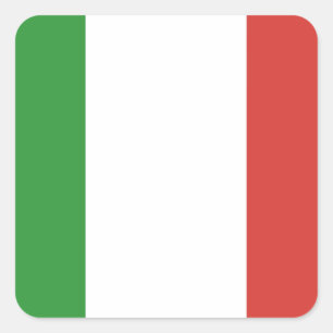 イタリアンな旗 スクエアシール