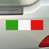 イタリアンな旗 バンパーステッカー (車上)