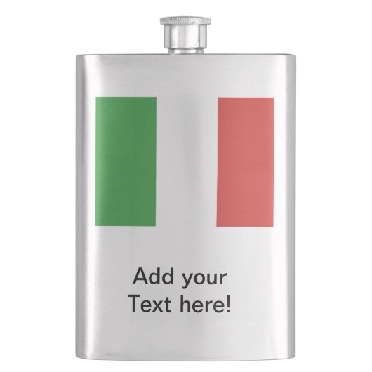 イタリアンな旗 フラスク (正面)