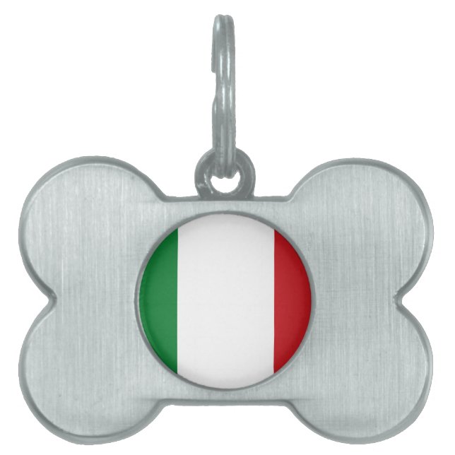 イタリアンな旗 ペットネームタグ (正面)